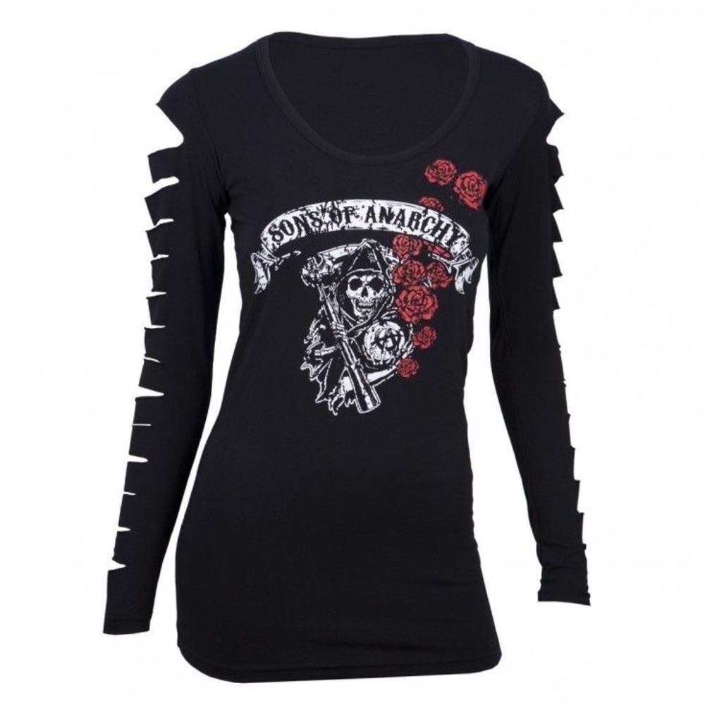 Sons of Anarchy Rose Reaper Lazer Cut Long
Sleeved T-Shirt | FX SHOP